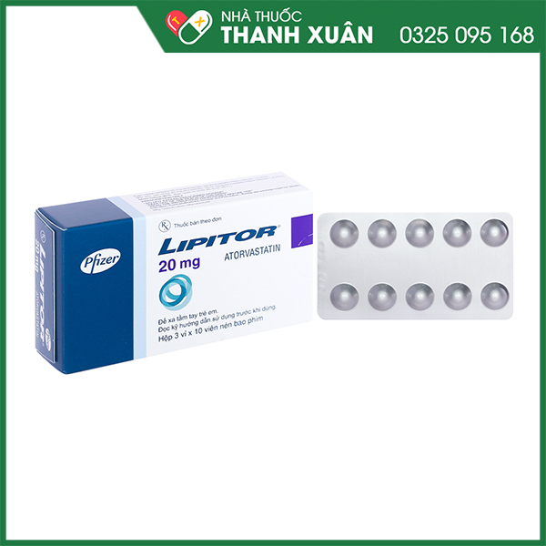 Thuốc Lipitor 20mg